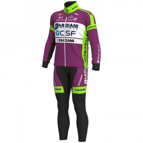 Set Fietsshirt Lange Mouw + Lange Koersbroek 2020 Bardiani-CSF N001